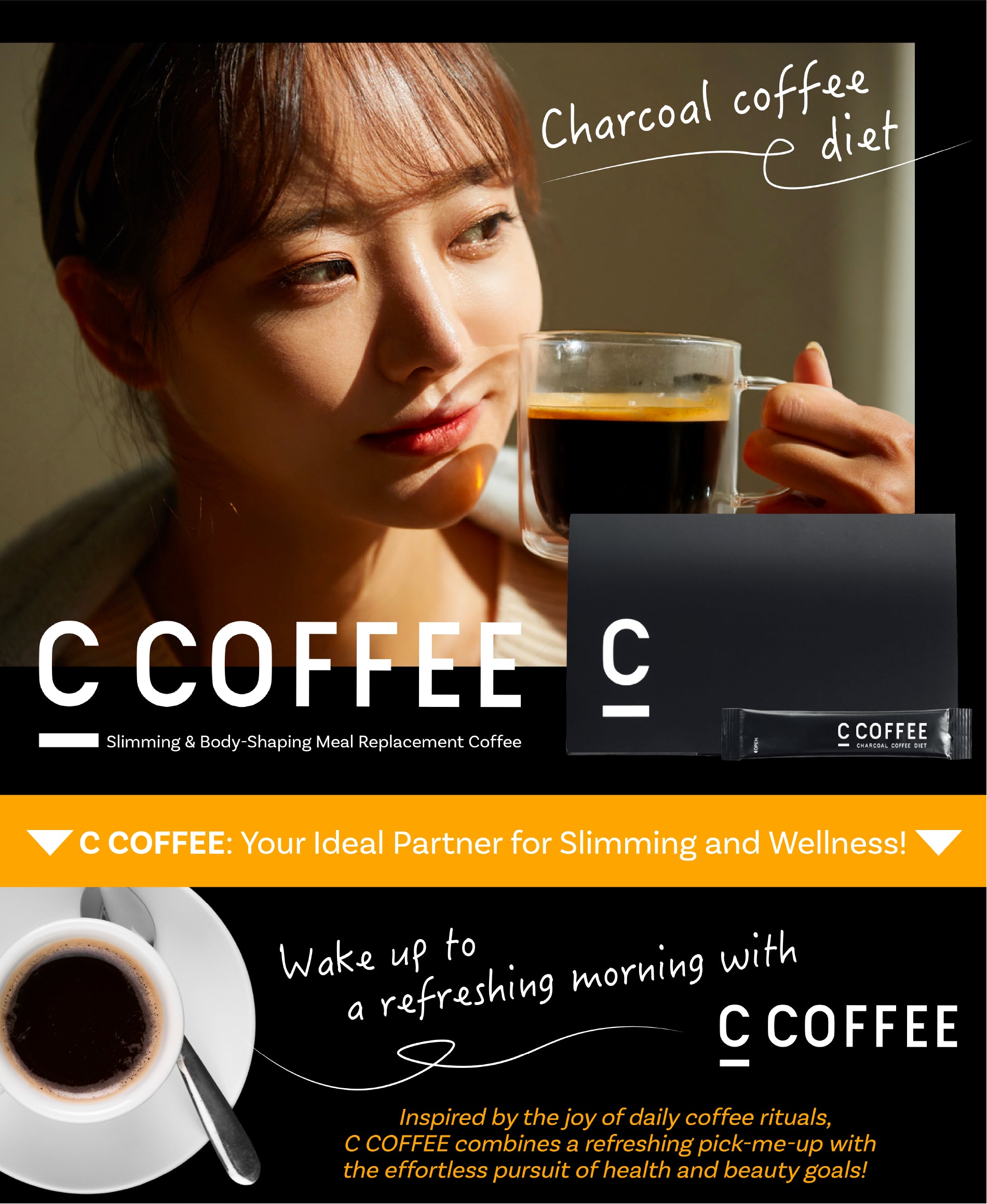 C COFFEE charcoal coffee diet