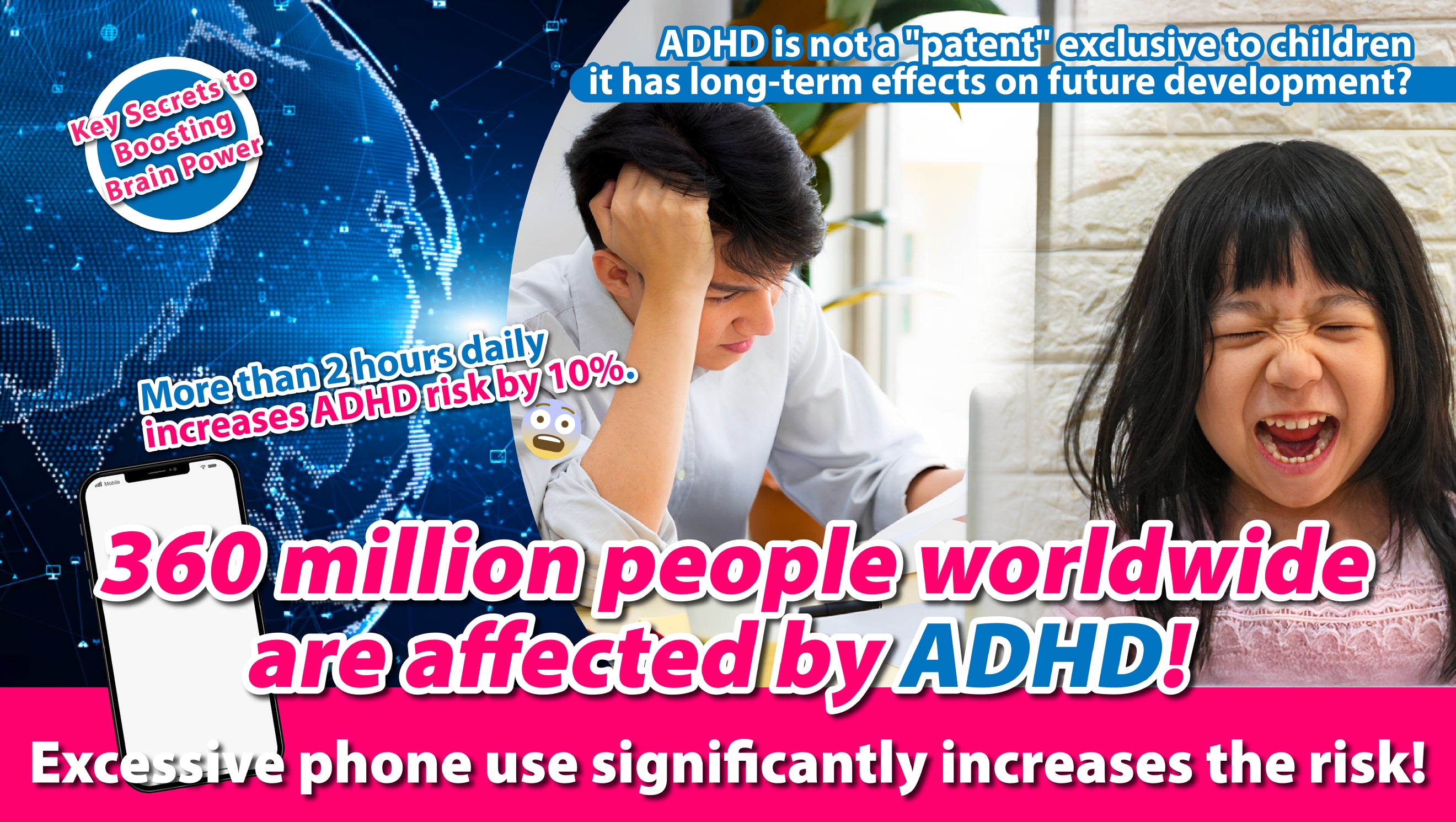 Frequent smartphone use could lead to ADHD