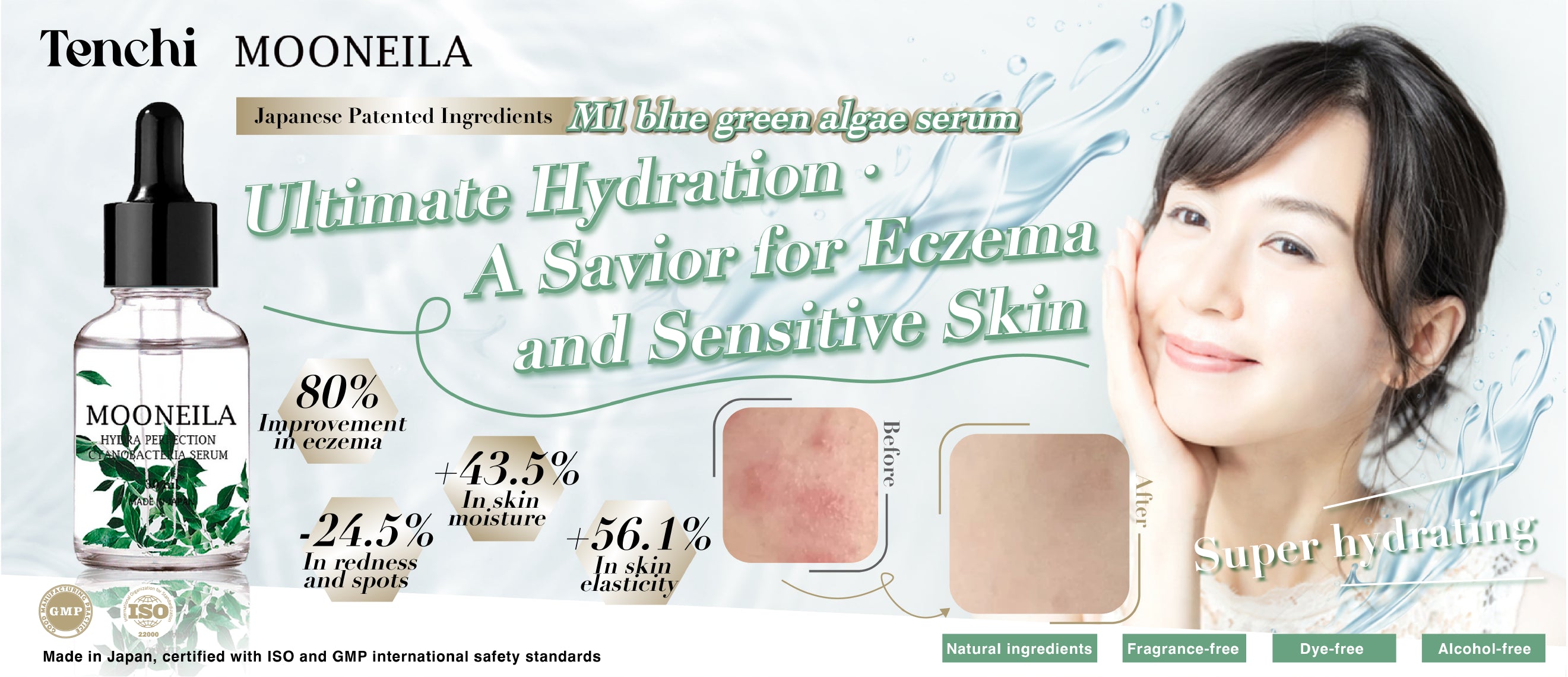Mooneila blue green algae serum pros