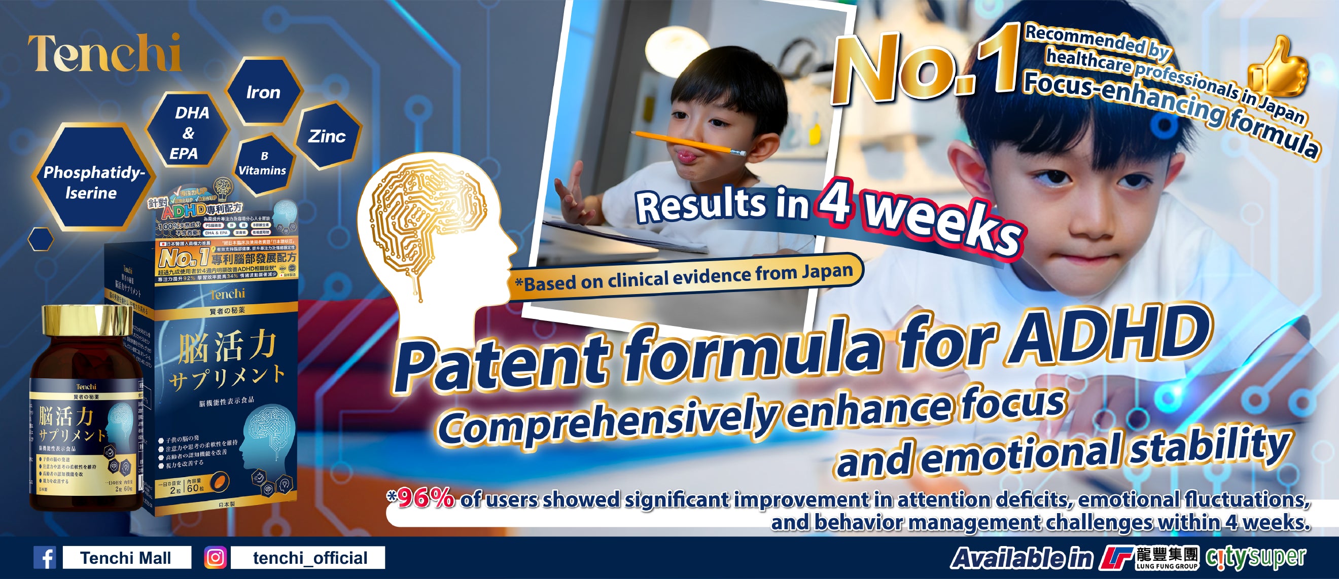 Patent formula for ADHD